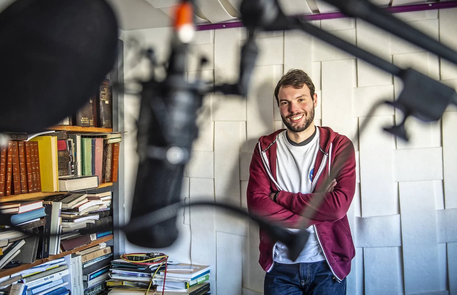 Podcastové studio Kampusu Hybernská — fotka studia 3